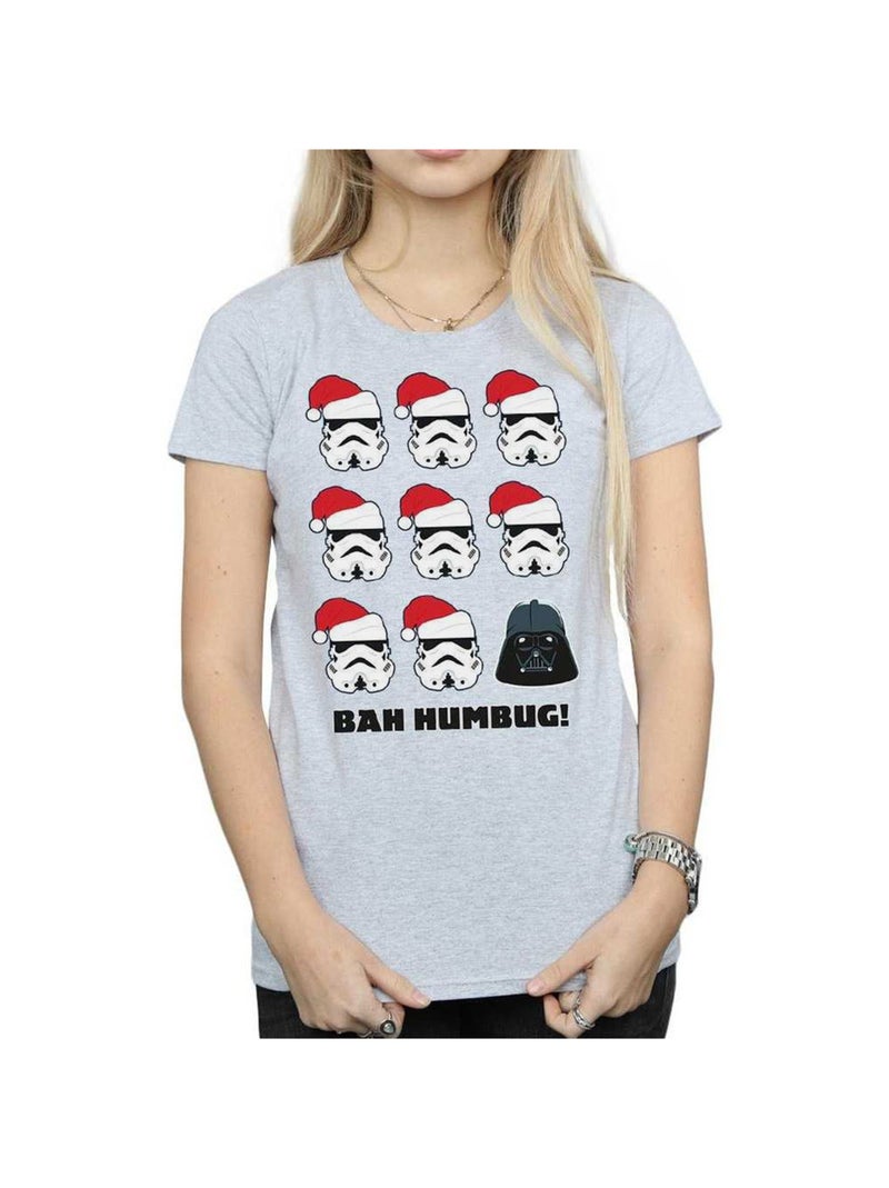 Star Wars - T-shirt HUMBUG Gris chiné - Kiabi