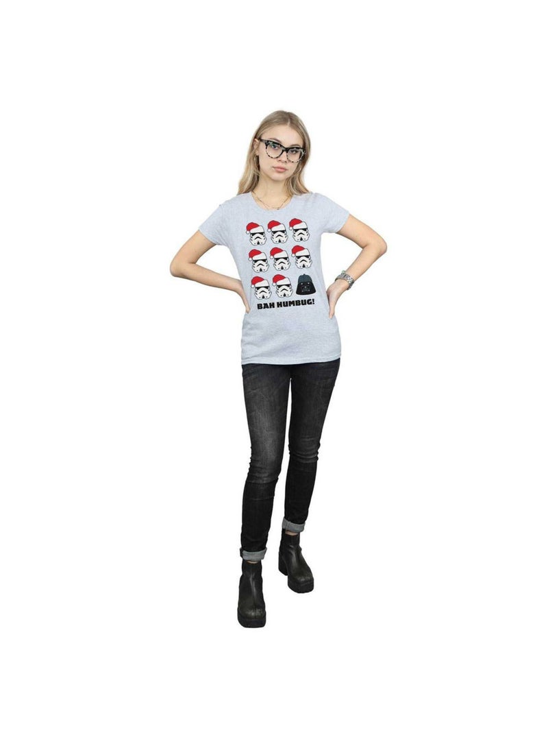 Star Wars - T-shirt HUMBUG Gris chiné - Kiabi