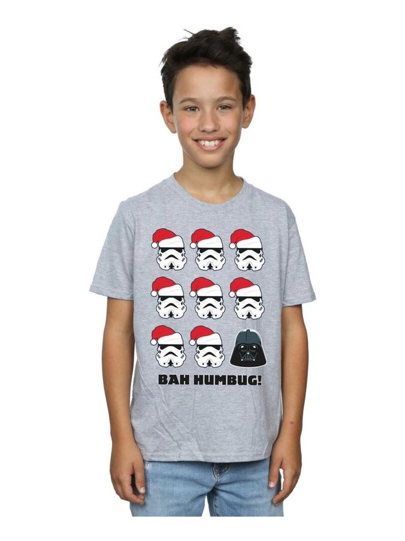 Star Wars - T-shirt HUMBUG Gris chiné - Kiabi