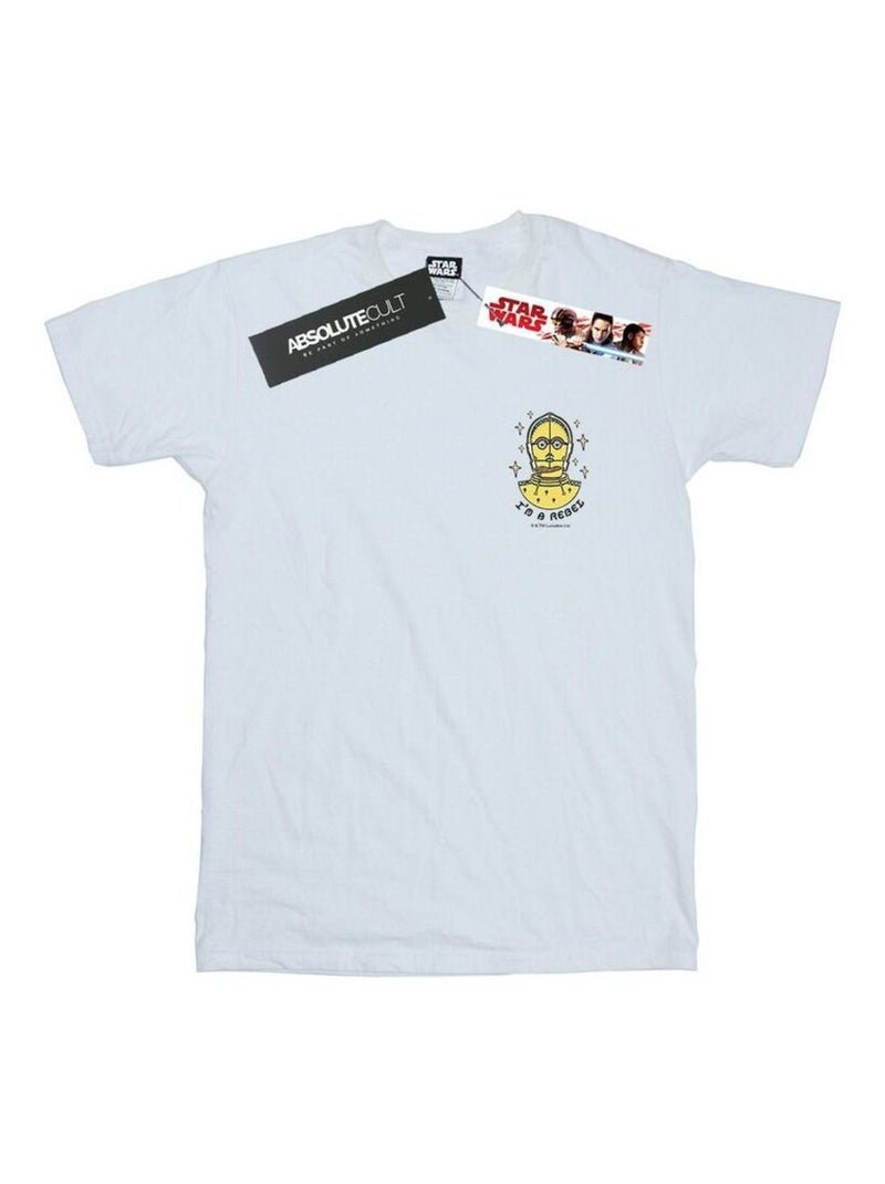 Star Wars - T-shirt I'M A REBEL Blanc - Kiabi