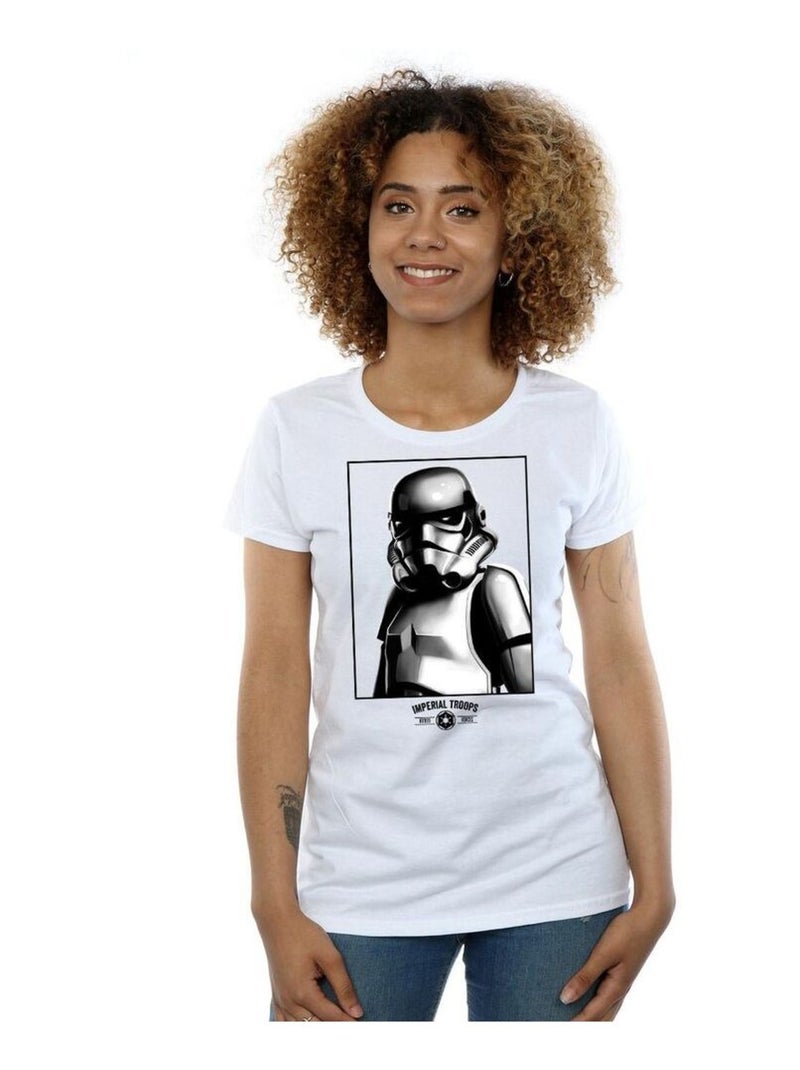Star Wars - T-shirt IMPERIAL TROOPS Blanc - Kiabi