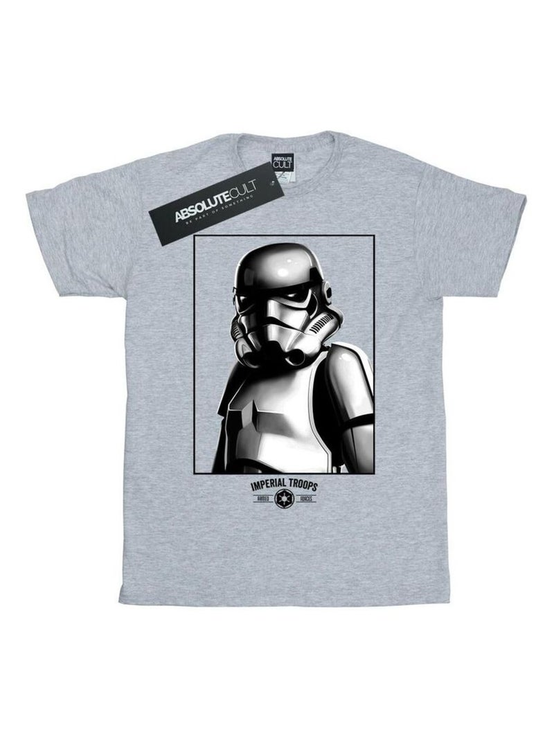 Star Wars - T-shirt IMPERIAL TROOPS Gris chiné - Kiabi