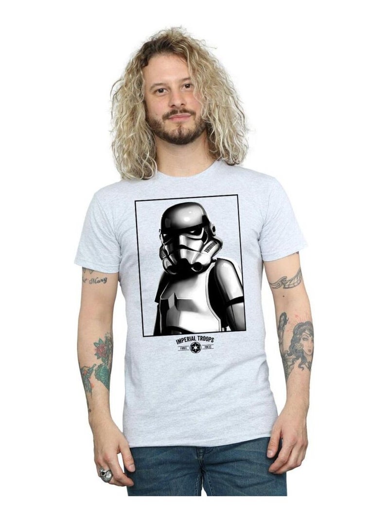 Star Wars - T-shirt IMPERIAL TROOPS Gris chiné - Kiabi