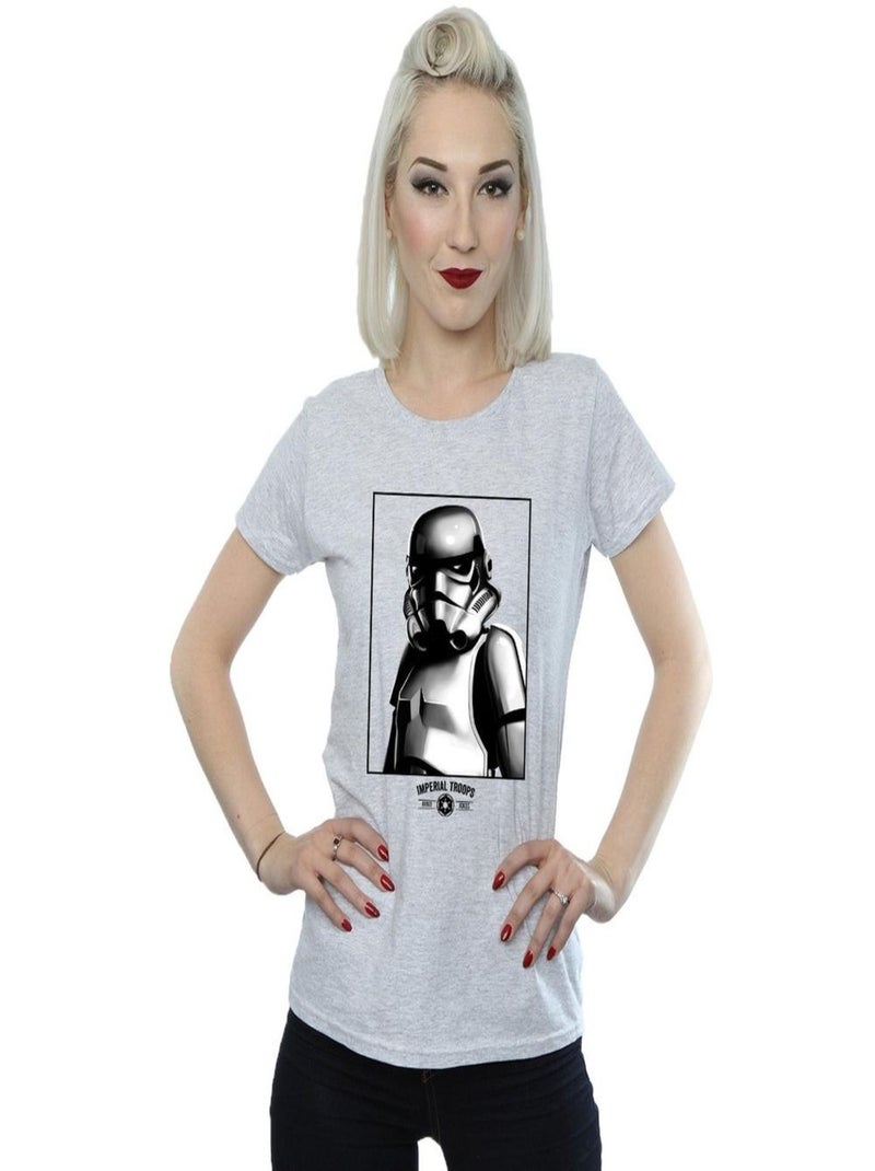 Star Wars - T-shirt IMPERIAL TROOPS Gris chiné - Kiabi