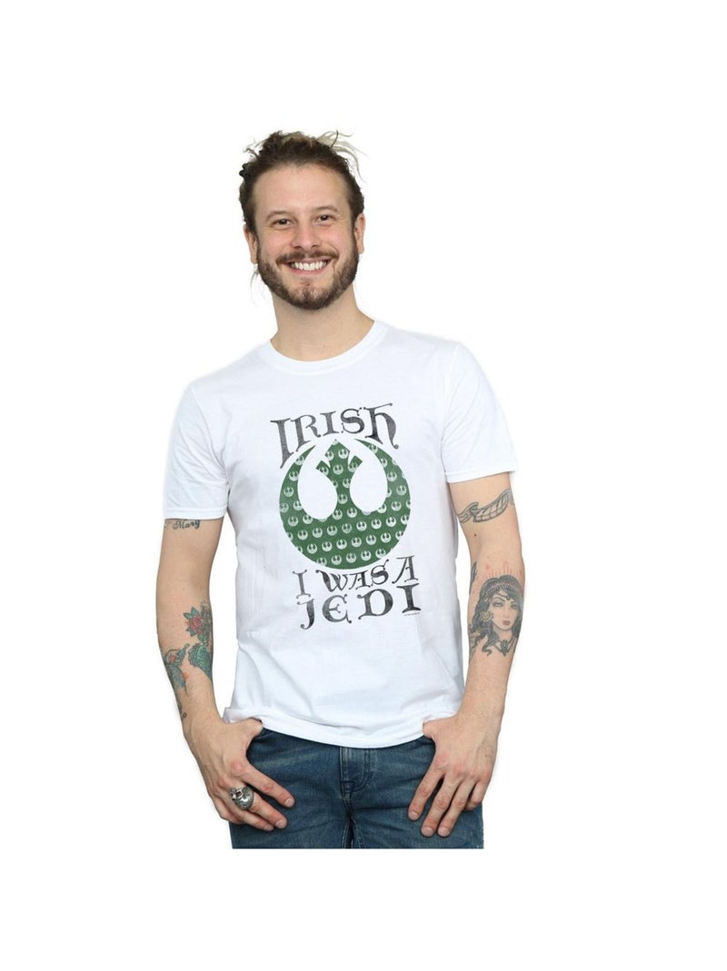 Star Wars - T-shirt IRISH WAS A JEDI Blanc - Kiabi
