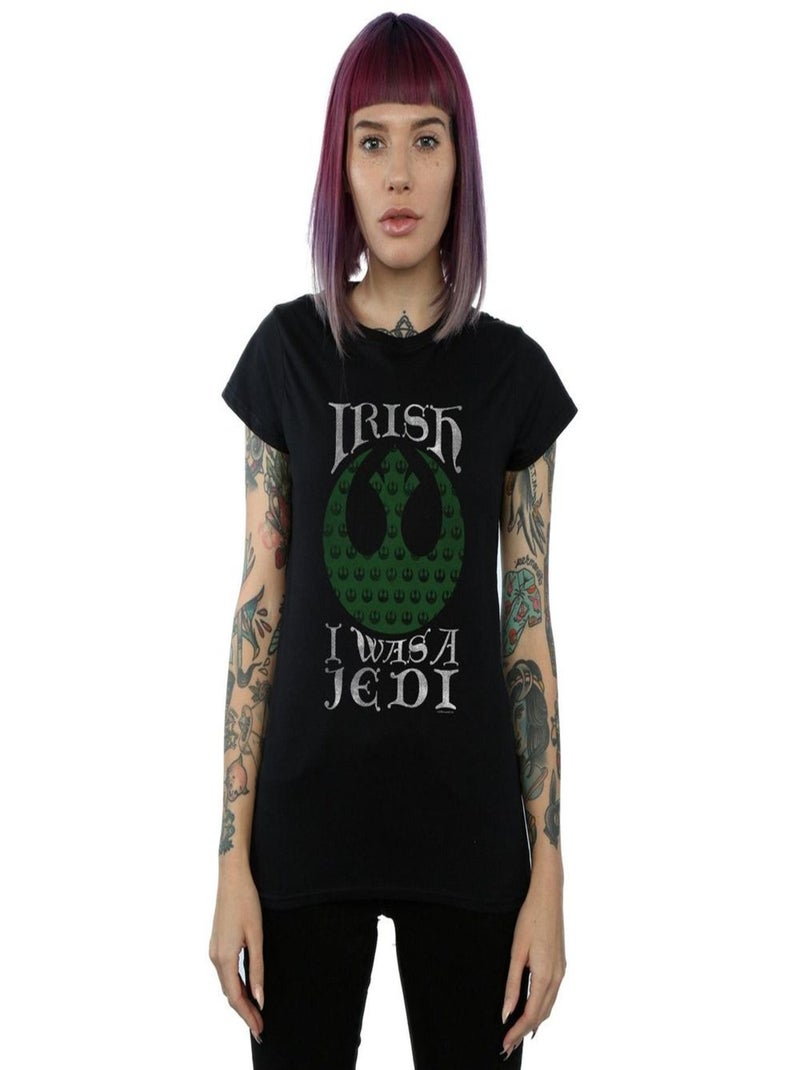 Star Wars - T-shirt IRISH WAS A JEDI Noir - Kiabi