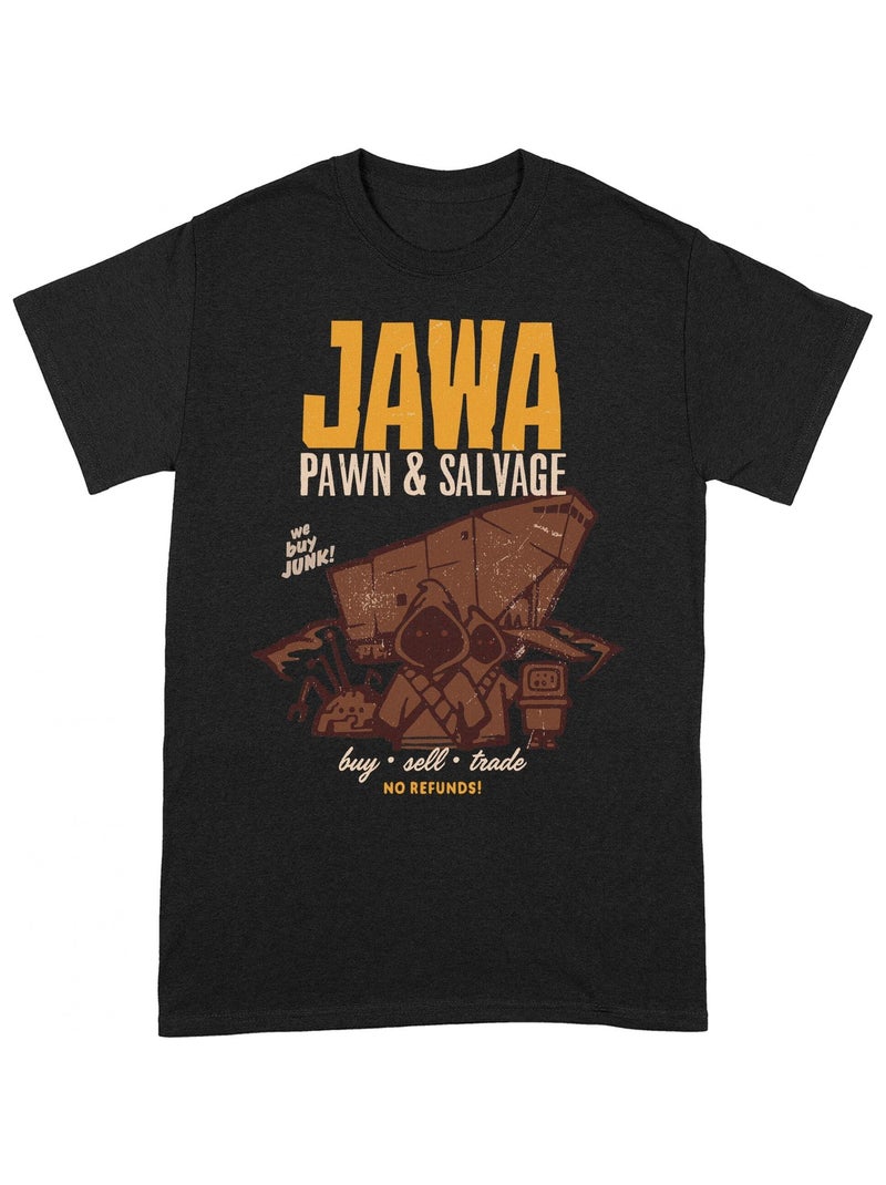 Star Wars - T-shirt JAWA PAWN & SALVAGE Noir Jaune - Kiabi