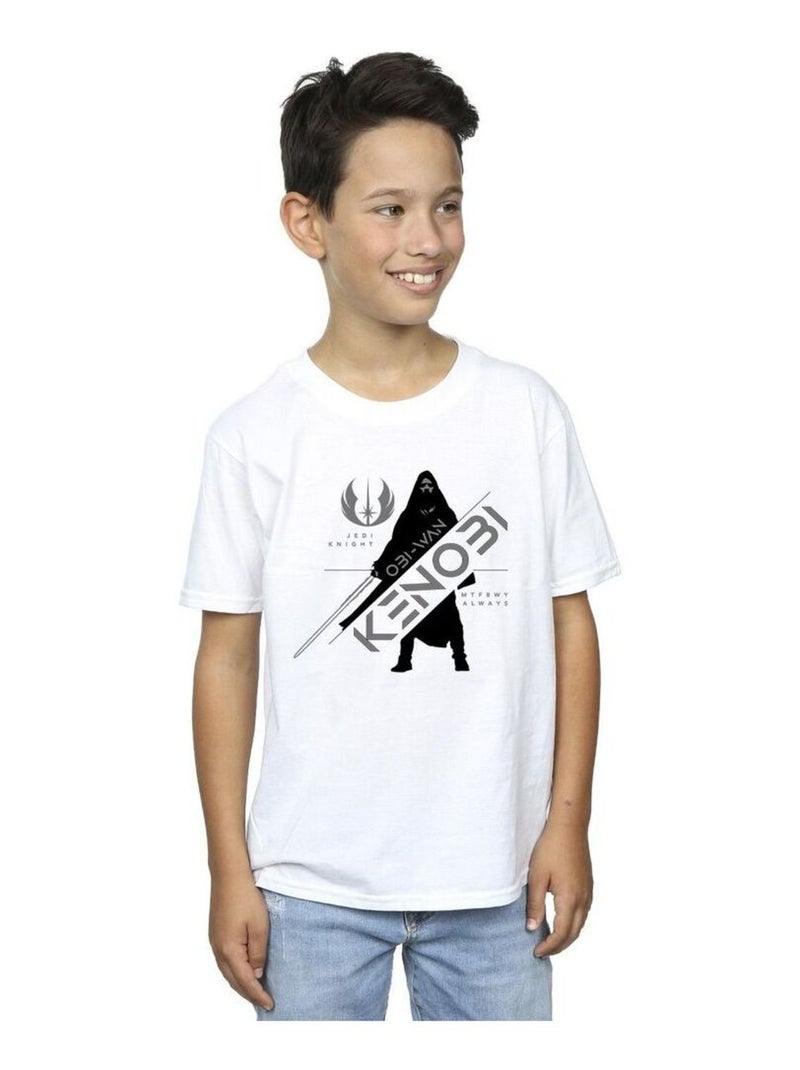 Star Wars - T-shirt JEDI KNIGHT Blanc - Kiabi