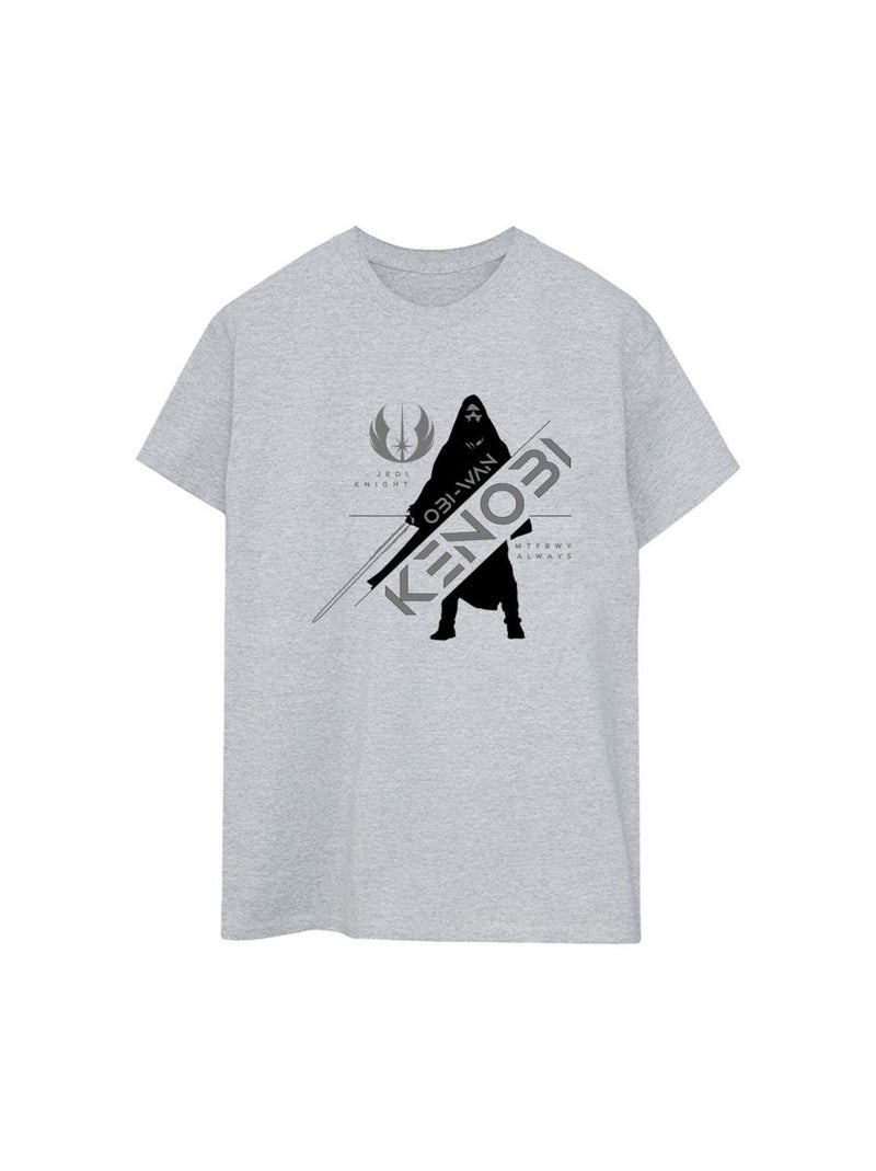 Star Wars - T-shirt JEDI KNIGHT Gris chiné - Kiabi