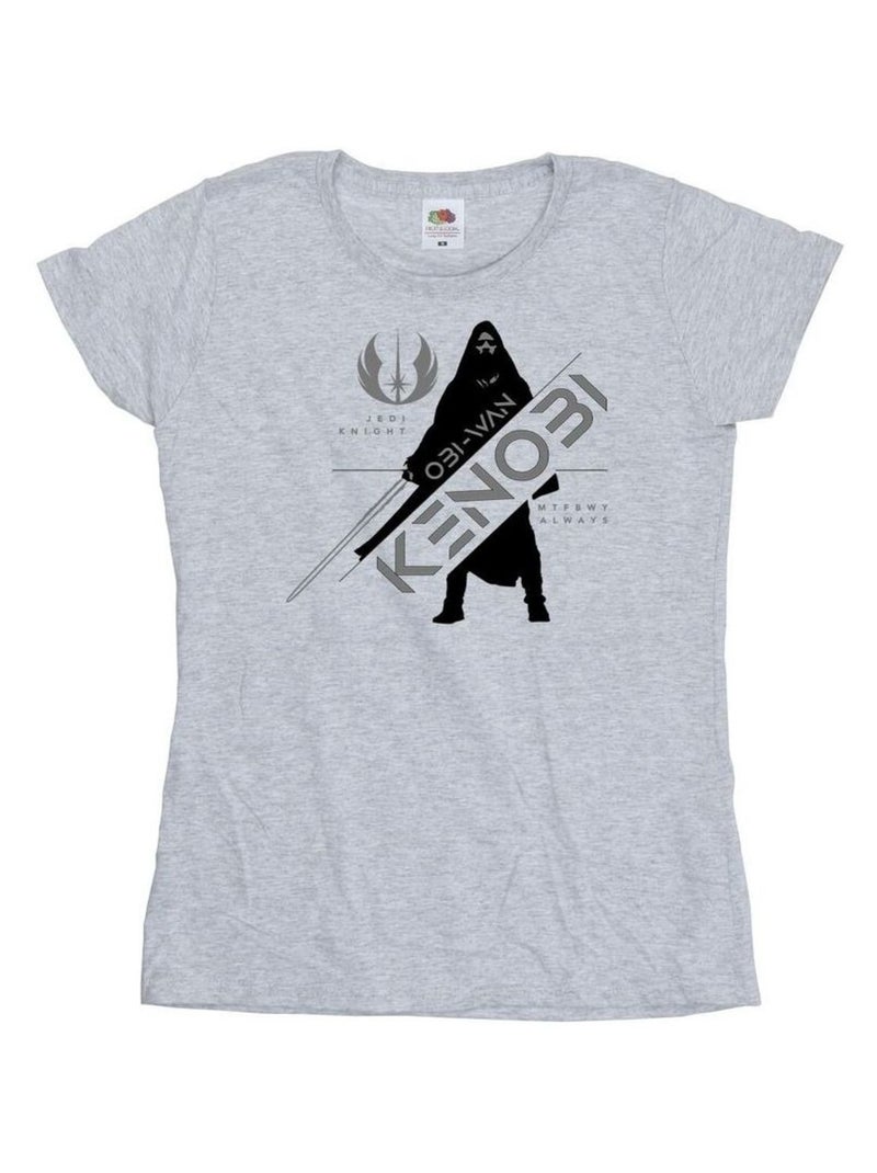 Star Wars - T-shirt JEDI KNIGHT Gris chiné - Kiabi