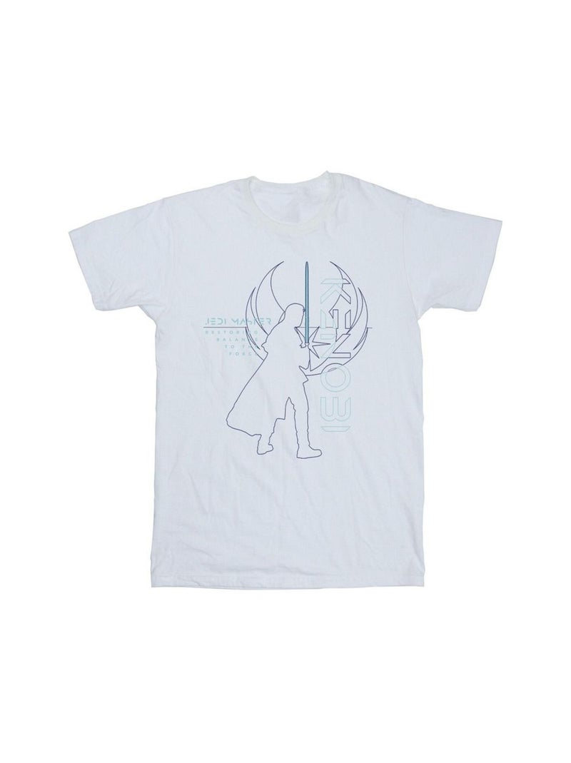 Star Wars - T-shirt JEDI MASTER BALANCE Blanc - Kiabi