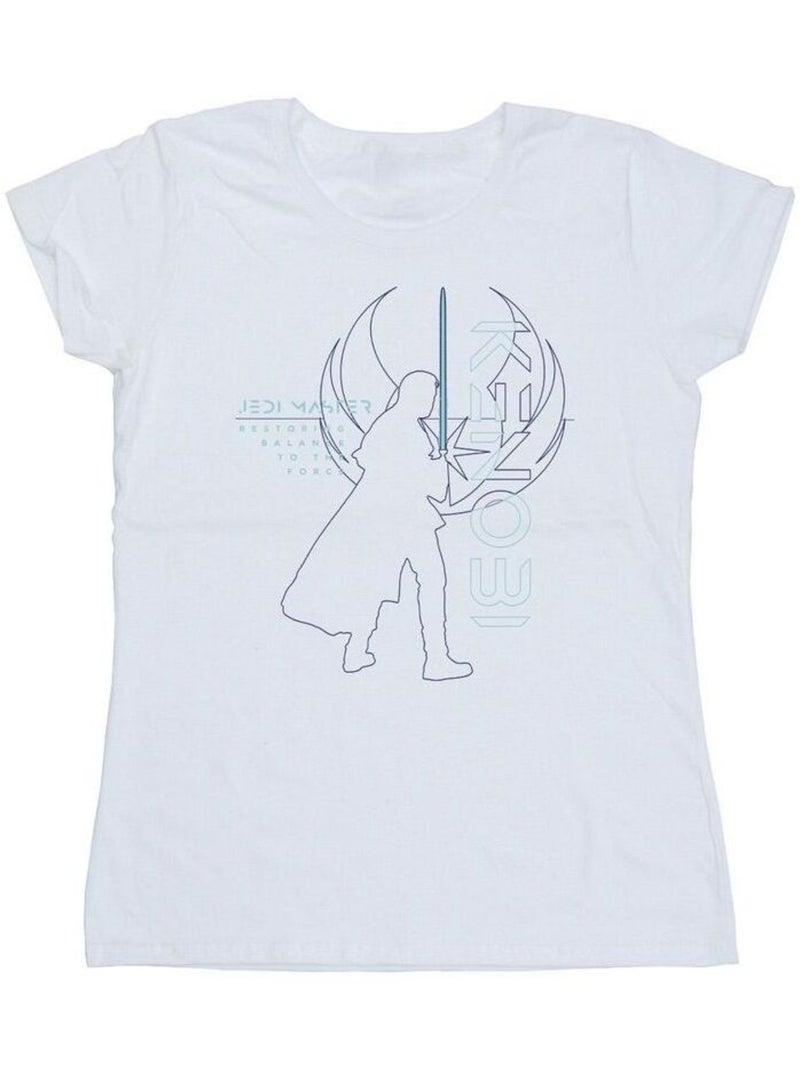 Star Wars - T-shirt JEDI MASTER BALANCE Blanc - Kiabi