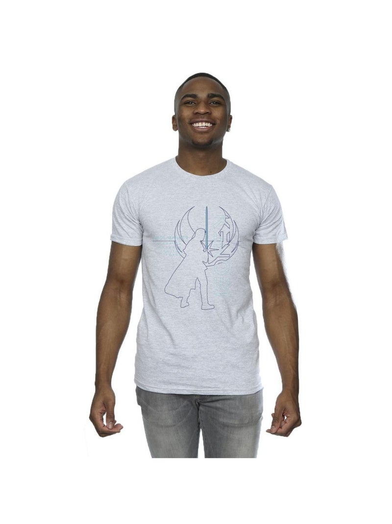 Star Wars - T-shirt JEDI MASTER BALANCE Gris chiné - Kiabi