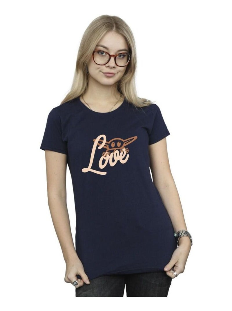 Star Wars - T-shirt LOVE Bleu marine - Kiabi