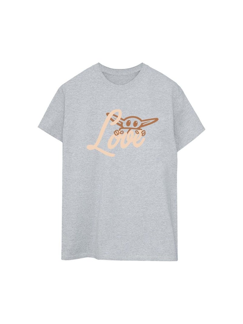 Star Wars - T-shirt LOVE Gris chiné - Kiabi