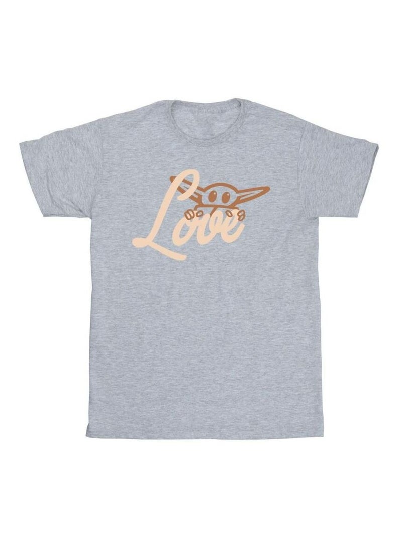 Star Wars - T-shirt LOVE Gris chiné - Kiabi
