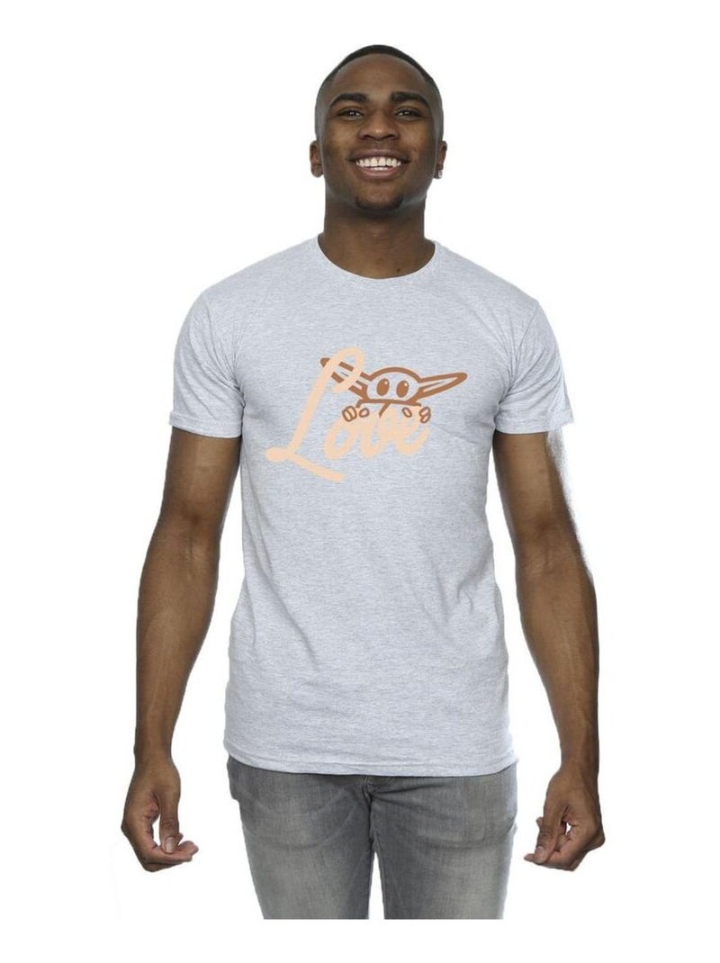 Star Wars - T-shirt LOVE Gris chiné - Kiabi