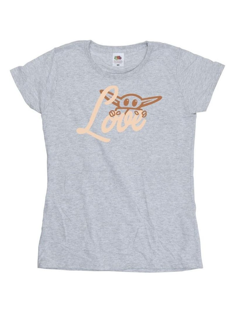 Star Wars - T-shirt LOVE Gris chiné - Kiabi