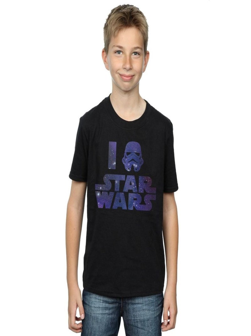 Star Wars - T-shirt LOVE STAR WARS Noir - Kiabi