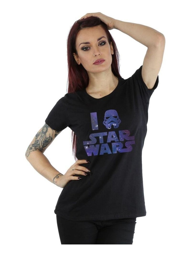 Star Wars - T-shirt LOVE STAR WARS Noir - Kiabi