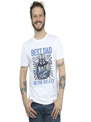Star Wars - T-shirt MANDALORIAN BEST DAD GALAXY