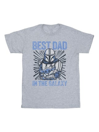 Star Wars - T-shirt MANDALORIAN BEST DAD GALAXY