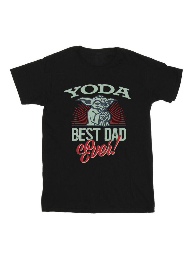 Star Wars - T-shirt MANDALORIAN DAD Noir - Kiabi