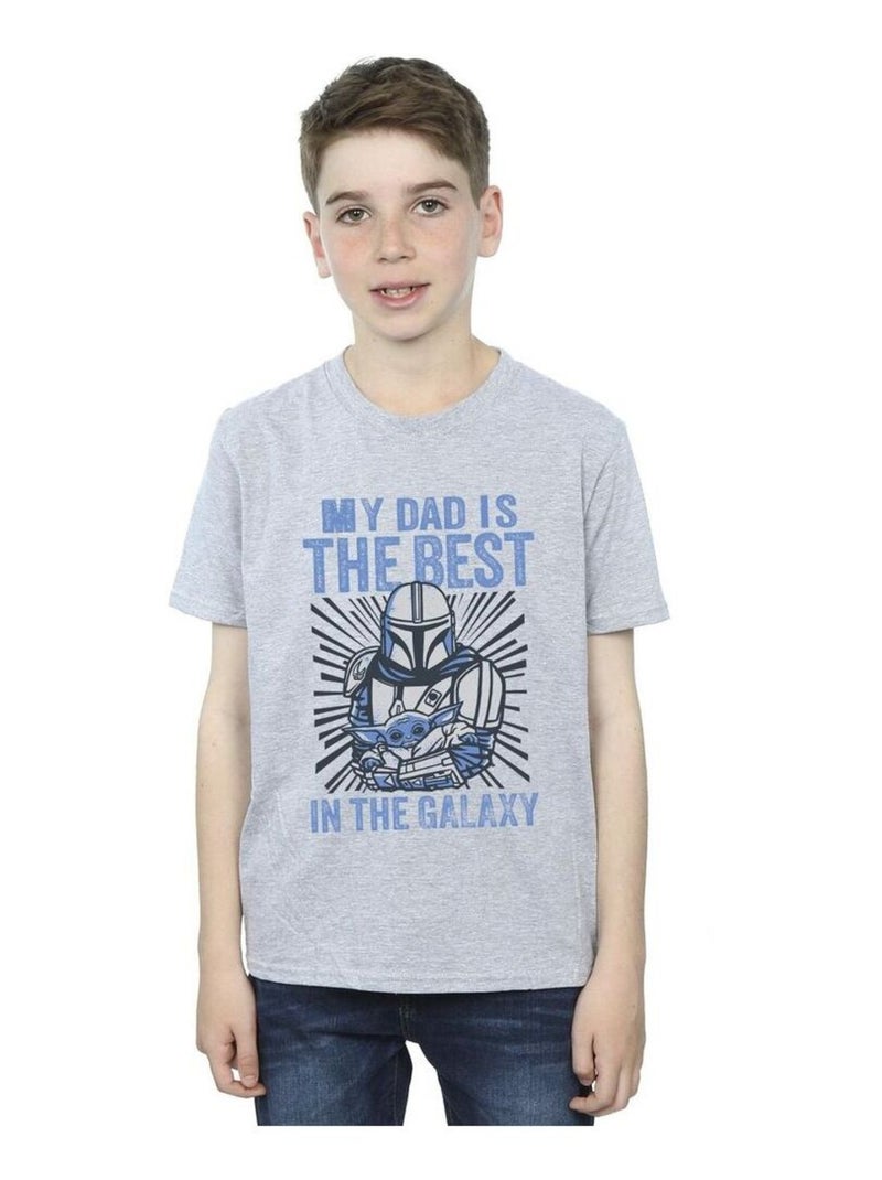 Star Wars - T-shirt MANDALORIAN Gris chiné - Kiabi
