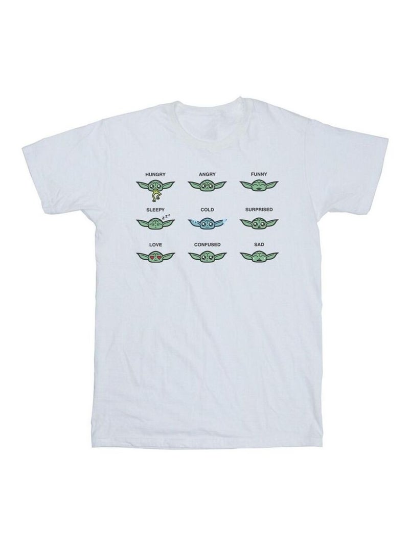 Star Wars - T-shirt MANDALORIAN MOOD Blanc - Kiabi