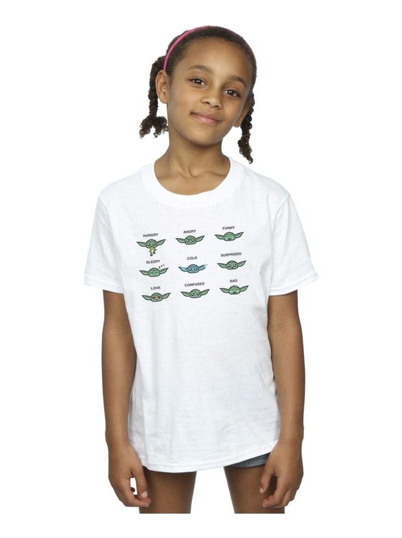 Star Wars - T-shirt MANDALORIAN MOOD Blanc - Kiabi