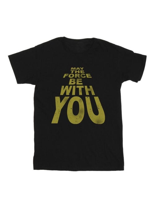 Star Wars - T-shirt MAY THE FORCE BE WITH YOU - Kiabi Star Wars - T-shirt MAY THE FORCE BE WITH YOU - Kiabi