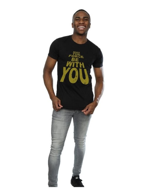 Star Wars - T-shirt MAY THE FORCE BE WITH YOU - Kiabi Star Wars - T-shirt MAY THE FORCE BE WITH YOU - Kiabi