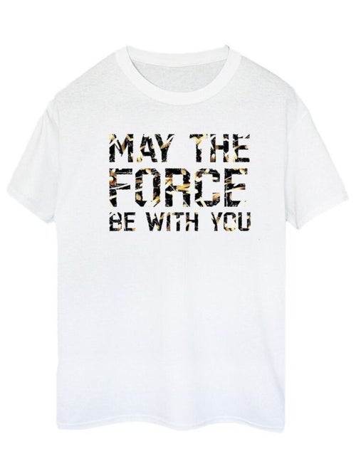 Star Wars - T-shirt MAY THE FORCE - Kiabi Star Wars - T-shirt MAY THE FORCE - Kiabi