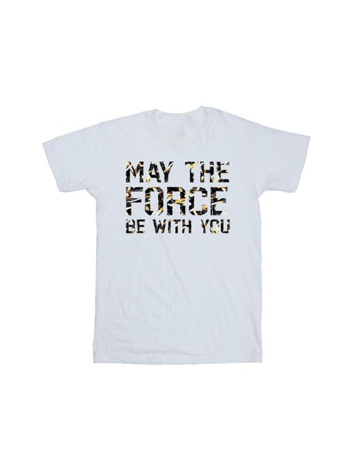 Star Wars - T-shirt MAY THE FORCE - Kiabi Star Wars - T-shirt MAY THE FORCE - Kiabi