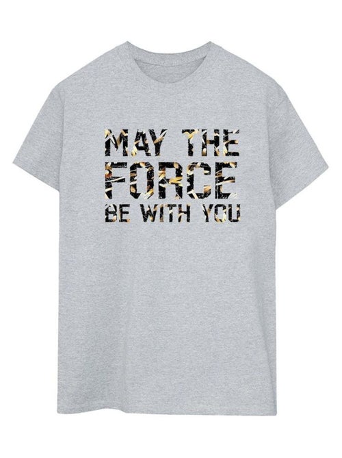 Star Wars - T-shirt MAY THE FORCE - Kiabi Star Wars - T-shirt MAY THE FORCE - Kiabi