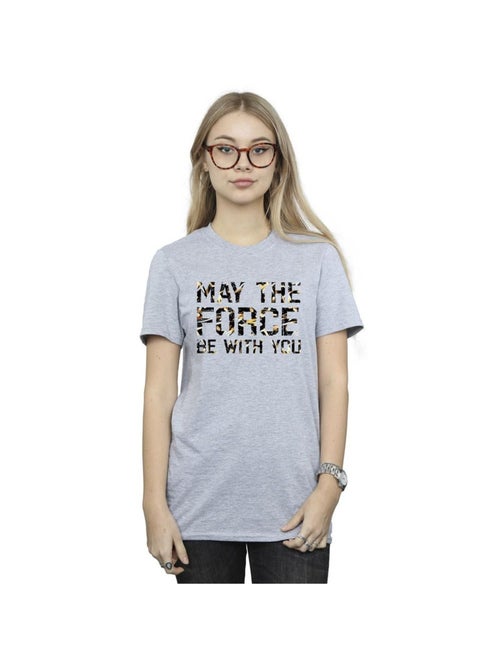 Star Wars - T-shirt MAY THE FORCE - Kiabi Star Wars - T-shirt MAY THE FORCE - Kiabi