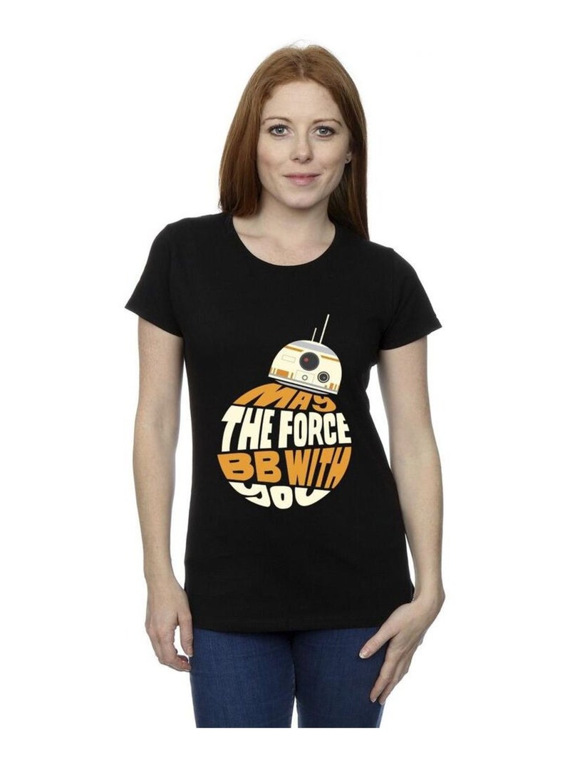 Star Wars - T-shirt MAY THE FORCE Noir - Kiabi