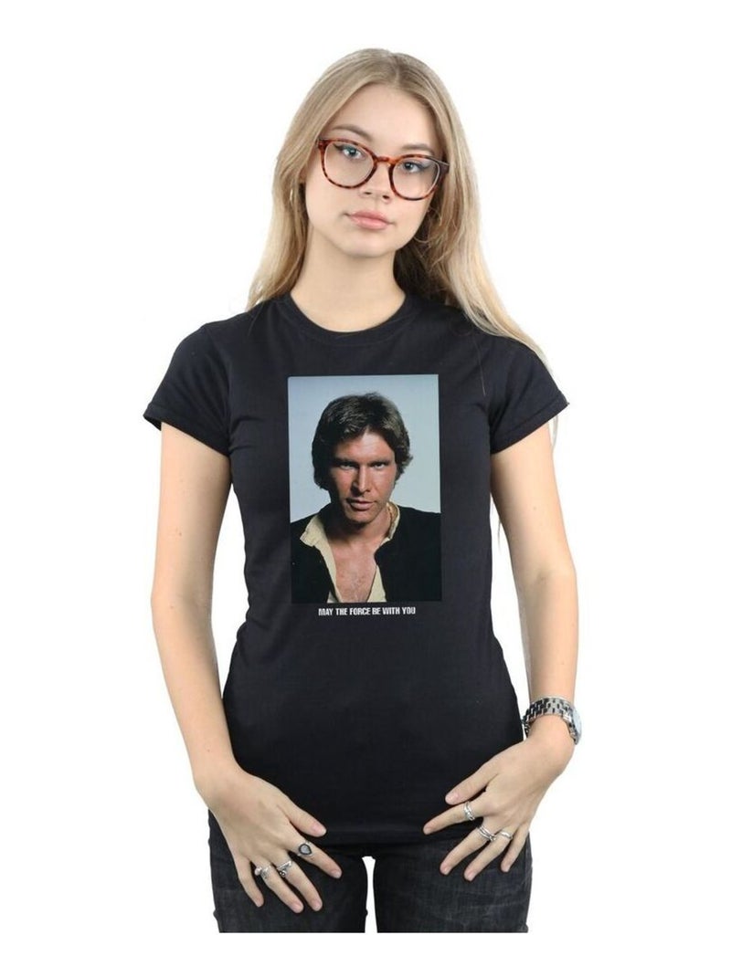 Star Wars - T-shirt MAY THE FORCE Noir - Kiabi