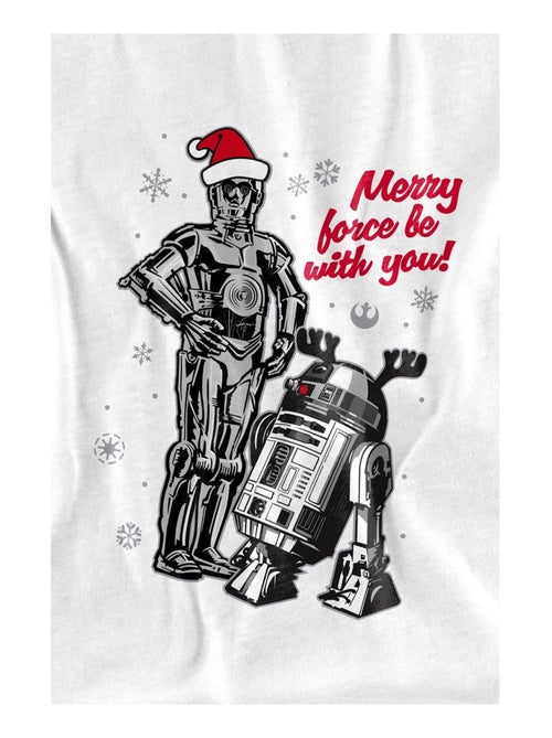 Star Wars - T-shirt MERRY CHRISTMAS DROIDS - Kiabi