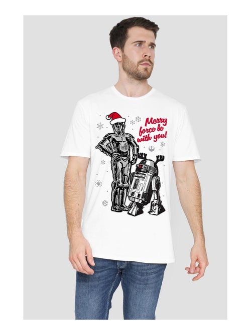 Star Wars - T-shirt MERRY CHRISTMAS DROIDS - Kiabi