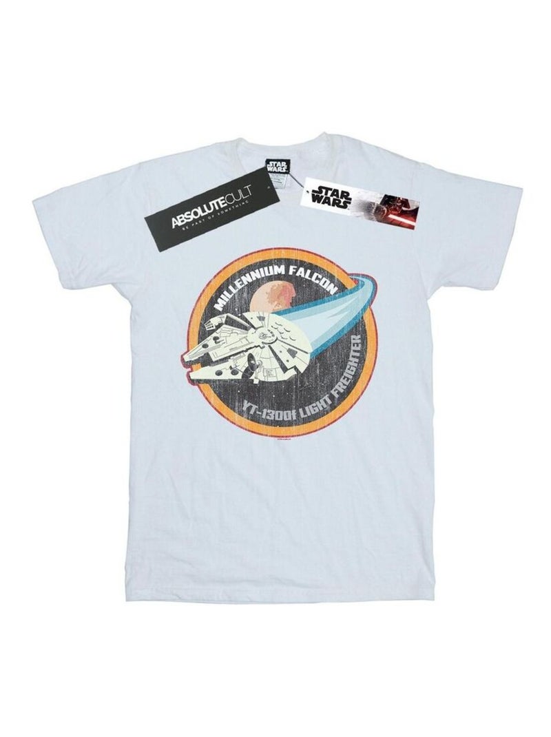 Star Wars - T-shirt MILLENNIUM Blanc - Kiabi