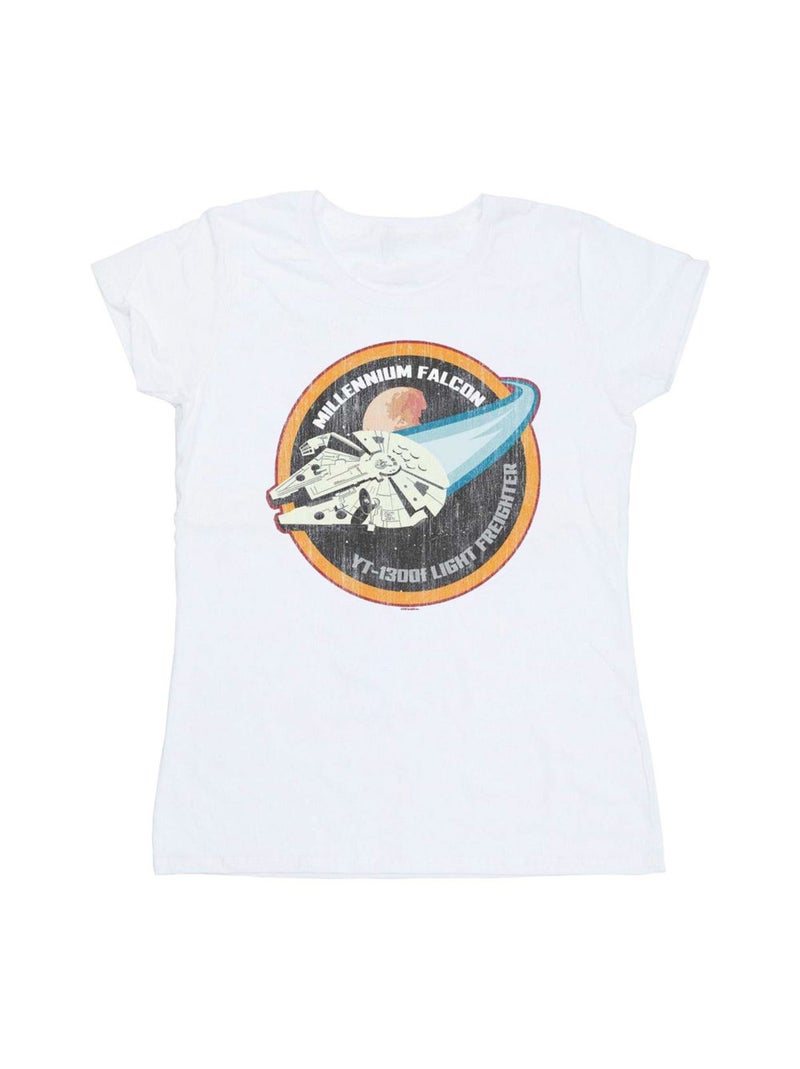 Star Wars - T-shirt MILLENNIUM Blanc - Kiabi