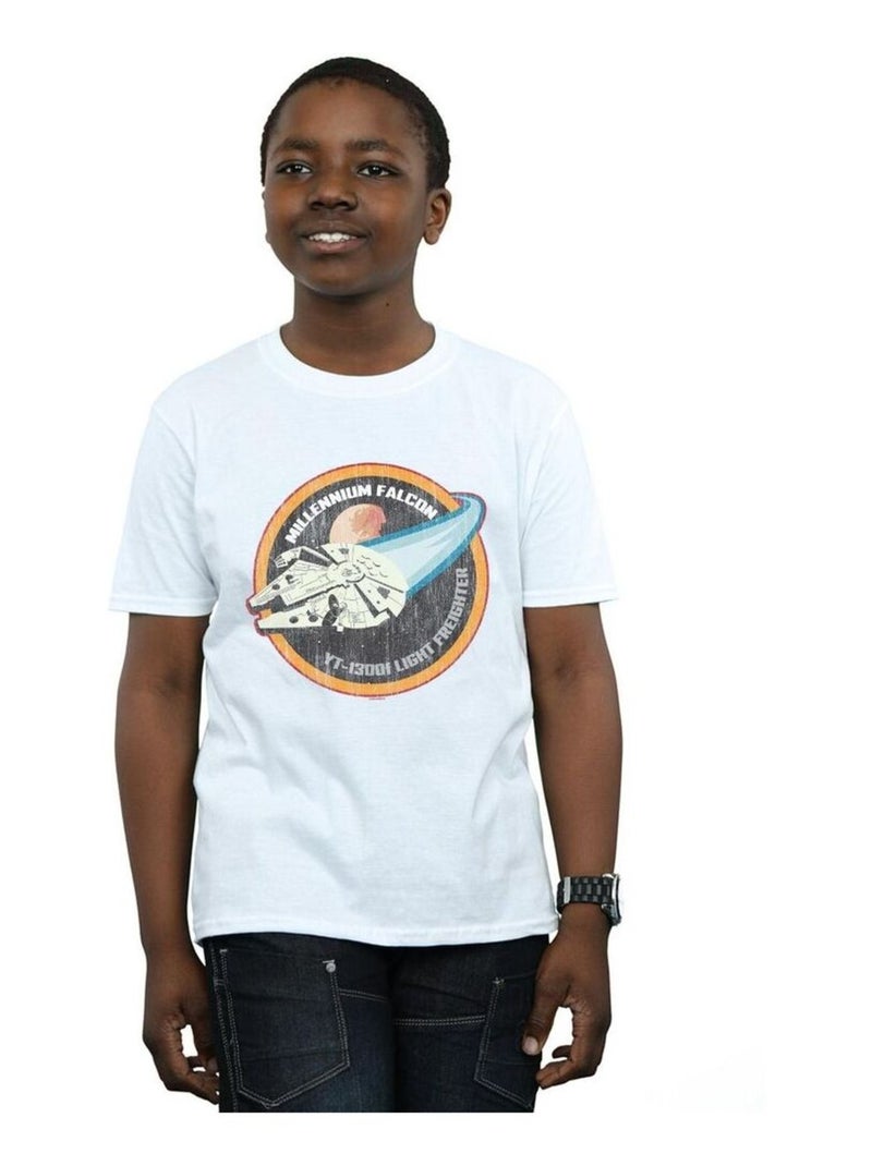 Star Wars - T-shirt MILLENNIUM Blanc - Kiabi