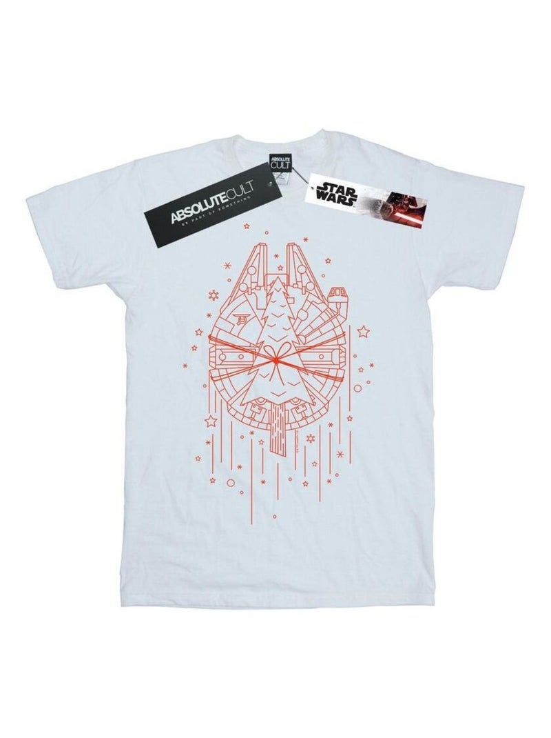 Star Wars - T-shirt MILLENNIUM DELIVERY Blanc - Kiabi