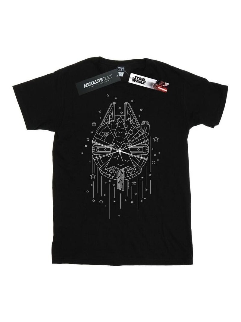 Star Wars - T-shirt MILLENNIUM DELIVERY Noir - Kiabi
