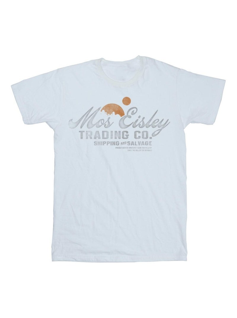 Star Wars - T-shirt MOS EISLEY TRADING CO Blanc - Kiabi