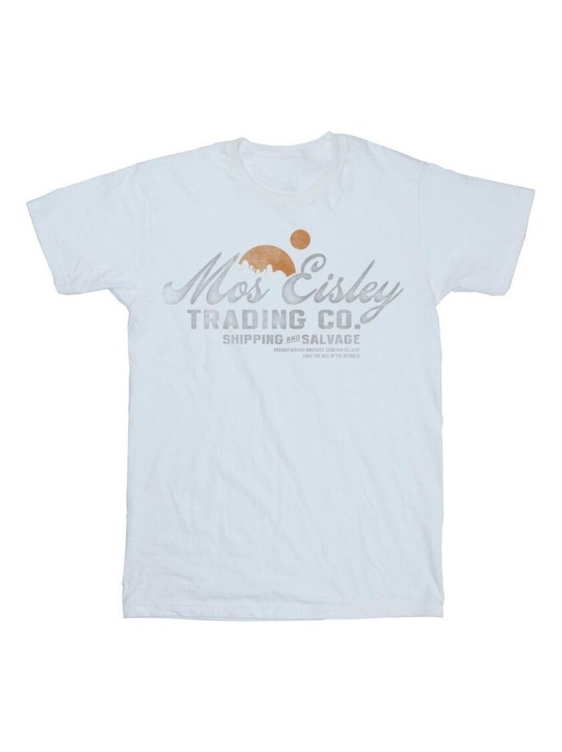 Star Wars - T-shirt MOS EISLEY TRADING CO Blanc - Kiabi