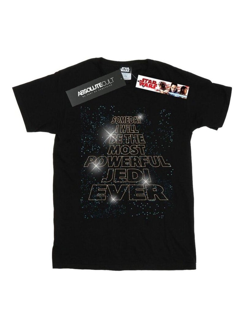 Star Wars - T-shirt MOST POWERFUL JEDI Noir - Kiabi