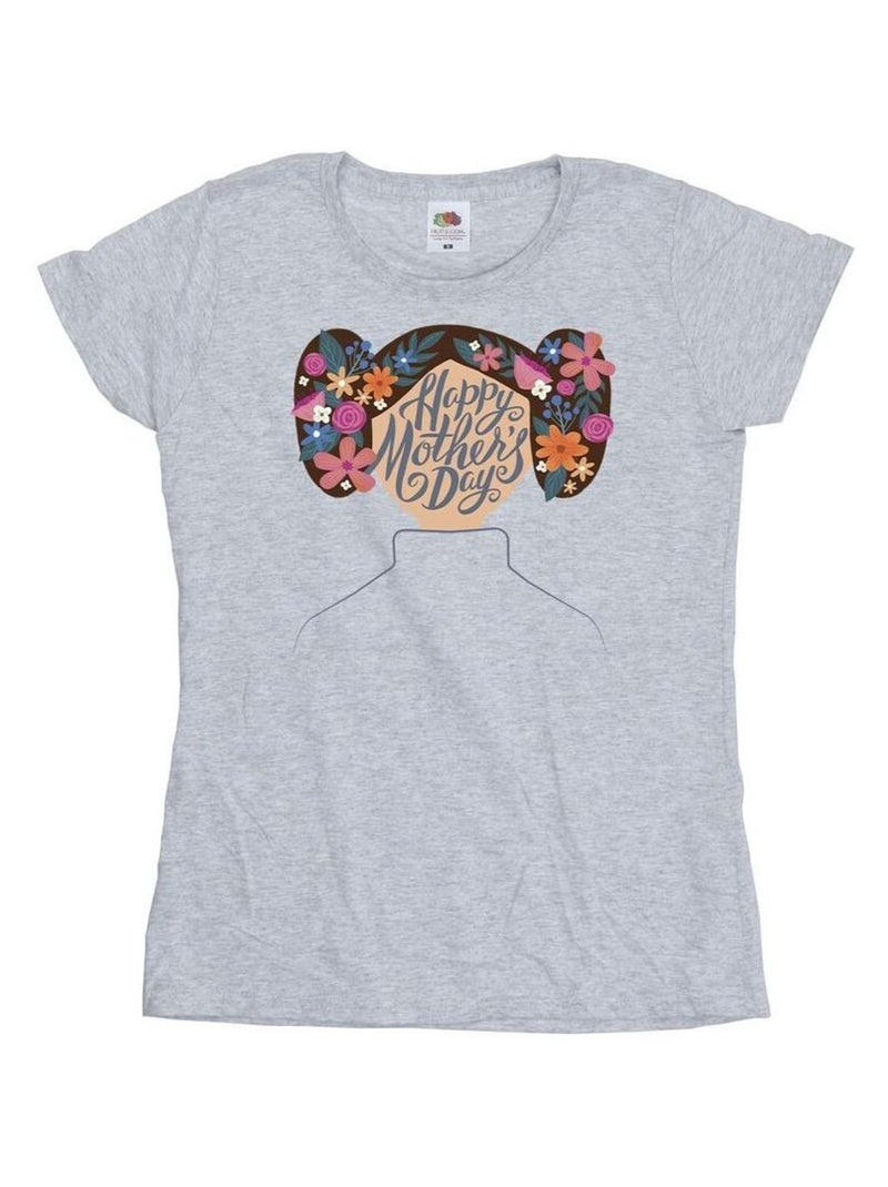 Star Wars - T-shirt MOTHERS DAY Gris chiné - Kiabi