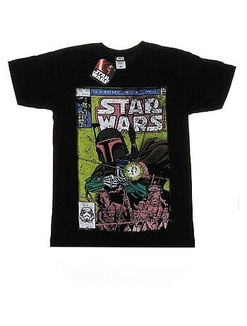 Star Wars - T-shirt motif Boba Fett motif/style bande dessinée